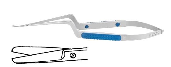 Сенсешн мікроножиці туп/туп багнетовидні вигнуті 70/195 мм